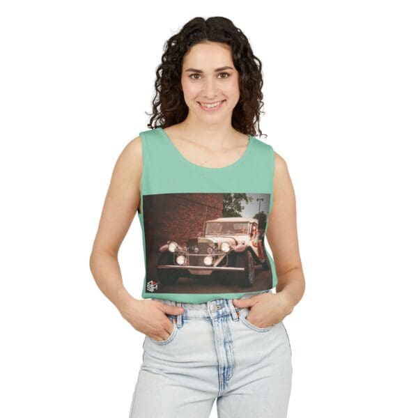 Classic Car Graphic Tank Top - Retro Vibe Unisex Apparel - Image 43
