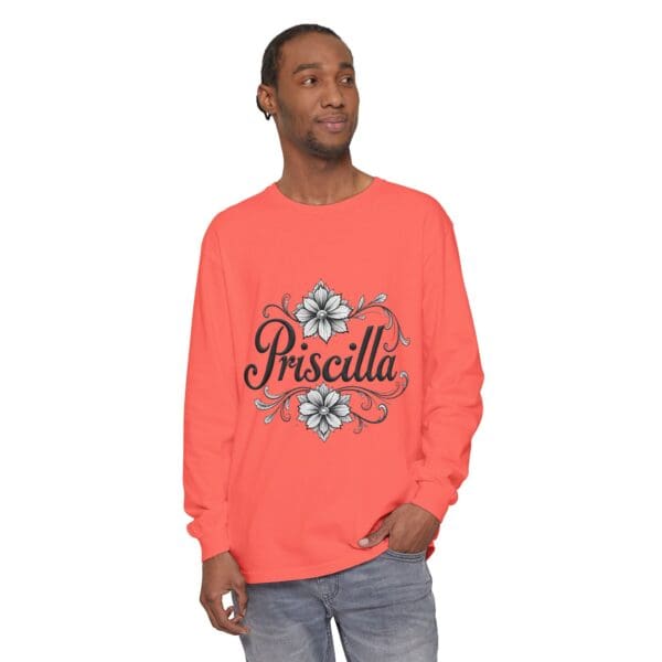 Priscilla Floral Long Sleeve T-Shirt for Women - Stylish & Comfortable - Image 11