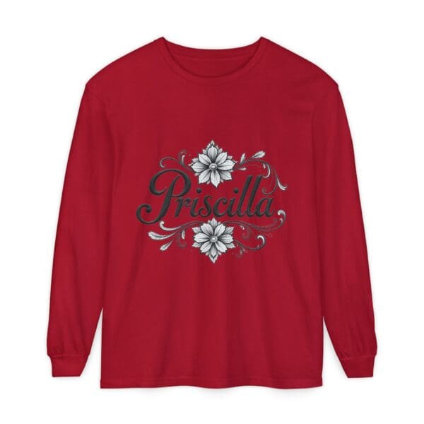Priscilla Floral Long Sleeve T-Shirt for Women - Stylish & Comfortable - Image 65