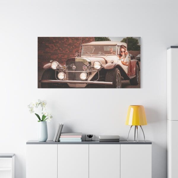 Vintage Car Matte Canvas Wall Art - Image 95