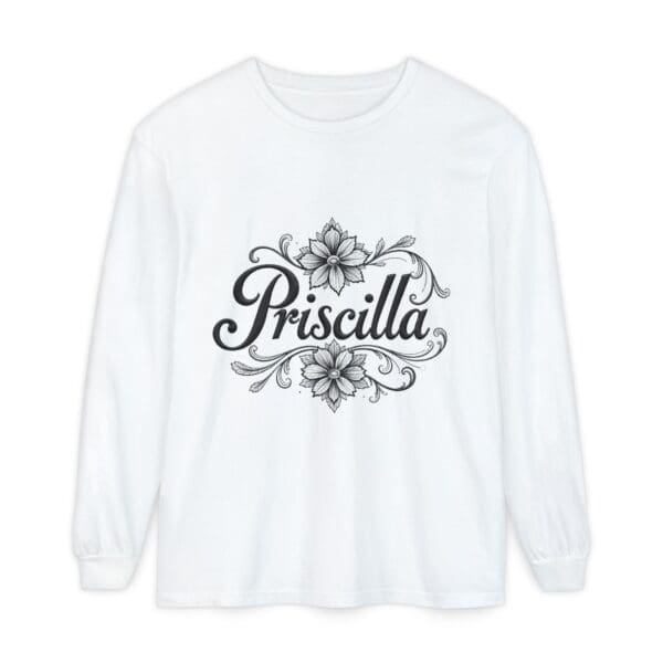 Priscilla Floral Long Sleeve T-Shirt for Women - Stylish & Comfortable
