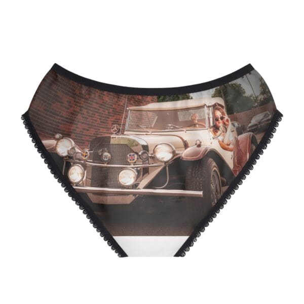 Vintage Car Print Women's Briefs - Retro Style Underwear - Image 2