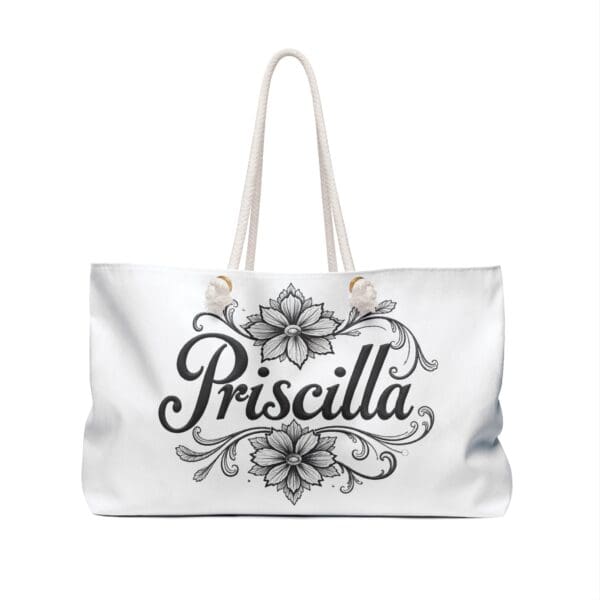 Personalized Floral Weekender Bag - Stylish Travel Tote for Getaways - Image 2