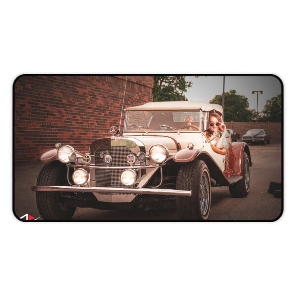 Vintage Car Desk Mat - Classic Automotive Design for Home or Office - Image 5