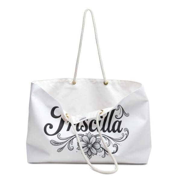 Personalized Floral Weekender Bag - Stylish Travel Tote for Getaways - Image 3