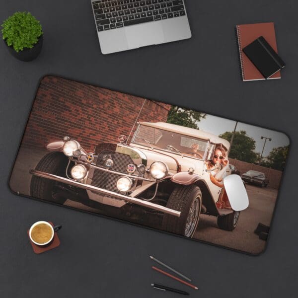 Vintage Car Desk Mat - Classic Automotive Design for Home or Office - Image 12