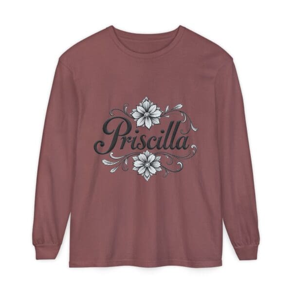 Priscilla Floral Long Sleeve T-Shirt for Women - Stylish & Comfortable - Image 13