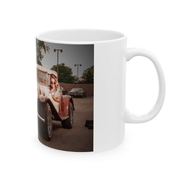 Vintage Car Ceramic Mug - Classic Car Lover Gift, 11oz & 15oz - Image 4