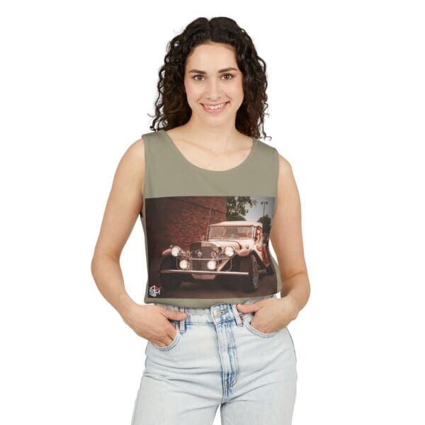 Classic Car Graphic Tank Top - Retro Vibe Unisex Apparel - Image 31