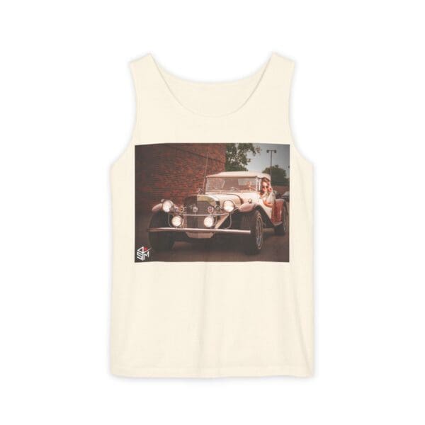 Classic Car Graphic Tank Top - Retro Vibe Unisex Apparel - Image 21