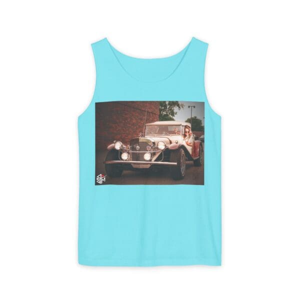 Classic Car Graphic Tank Top - Retro Vibe Unisex Apparel - Image 53