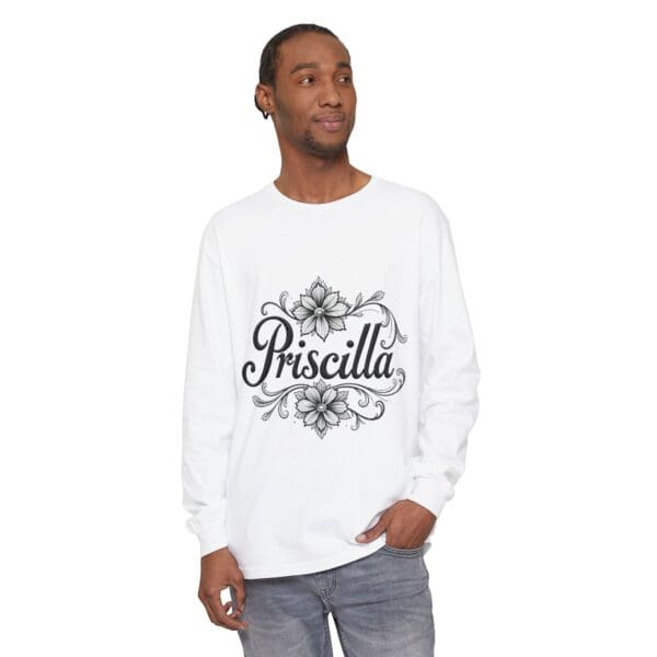 Priscilla Floral Long Sleeve T-Shirt for Women - Stylish & Comfortable - Image 3