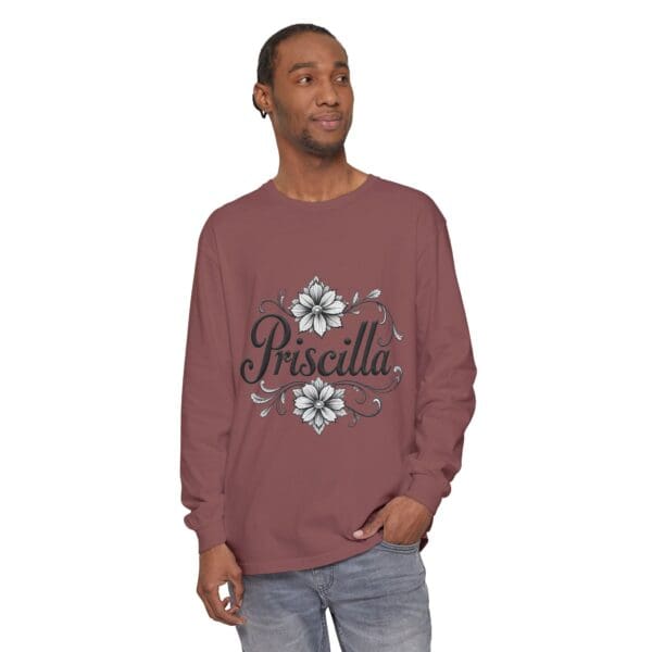 Priscilla Floral Long Sleeve T-Shirt for Women - Stylish & Comfortable - Image 15