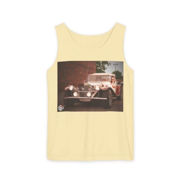 Classic Car Graphic Tank Top - Retro Vibe Unisex Apparel - Image 25