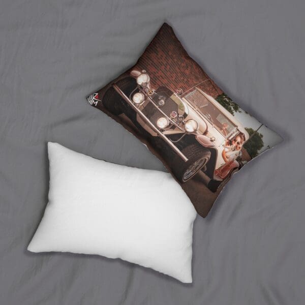 Vintage Car Lumbar Pillow - Retro Home Decor - Image 4
