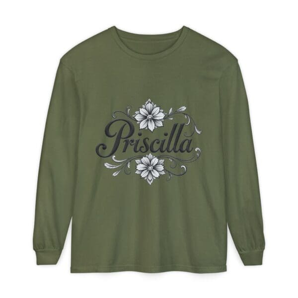 Priscilla Floral Long Sleeve T-Shirt for Women - Stylish & Comfortable - Image 41