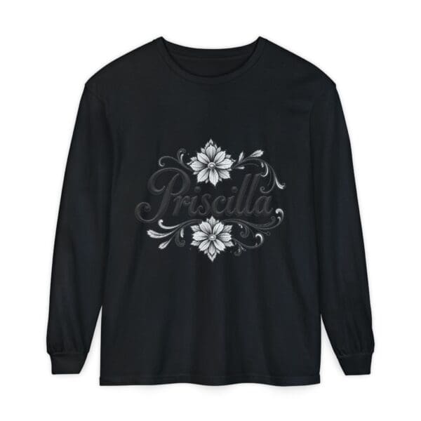Priscilla Floral Long Sleeve T-Shirt for Women - Stylish & Comfortable - Image 61
