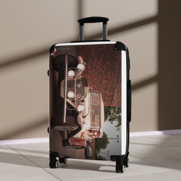 Vintage Car Design Suitcase - Travel in Style - Image 8