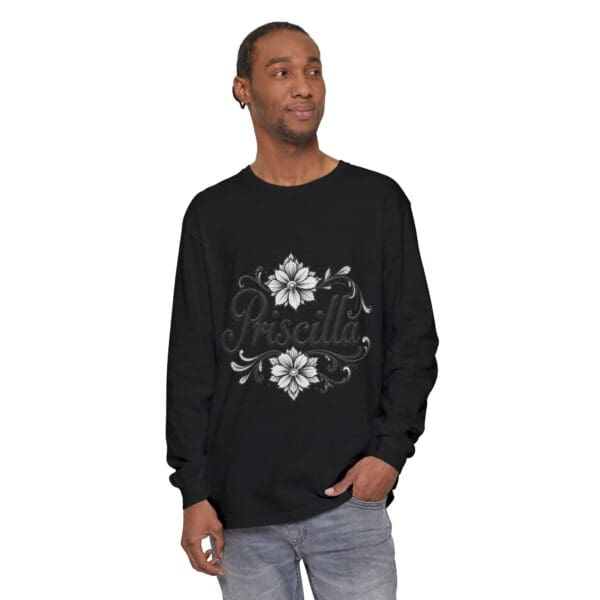 Priscilla Floral Long Sleeve T-Shirt for Women - Stylish & Comfortable - Image 63