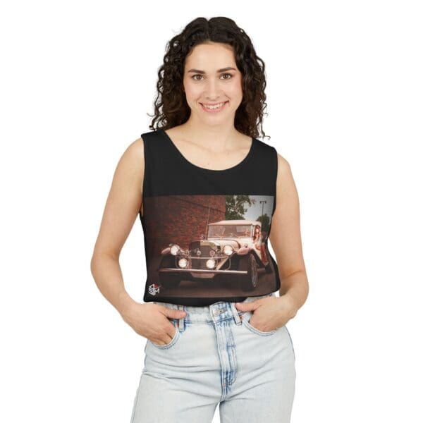 Classic Car Graphic Tank Top - Retro Vibe Unisex Apparel - Image 63