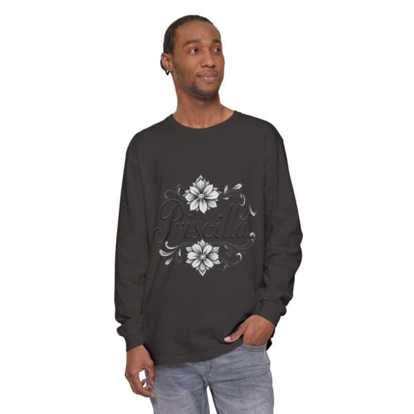 Priscilla Floral Long Sleeve T-Shirt for Women - Stylish & Comfortable - Image 59