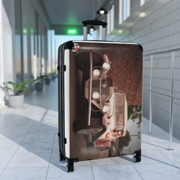 Vintage Car Design Suitcase - Travel in Style - Image 11