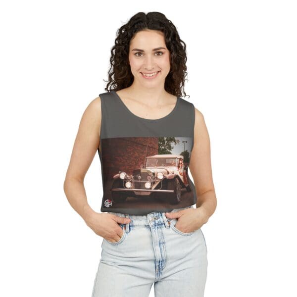 Classic Car Graphic Tank Top - Retro Vibe Unisex Apparel - Image 35
