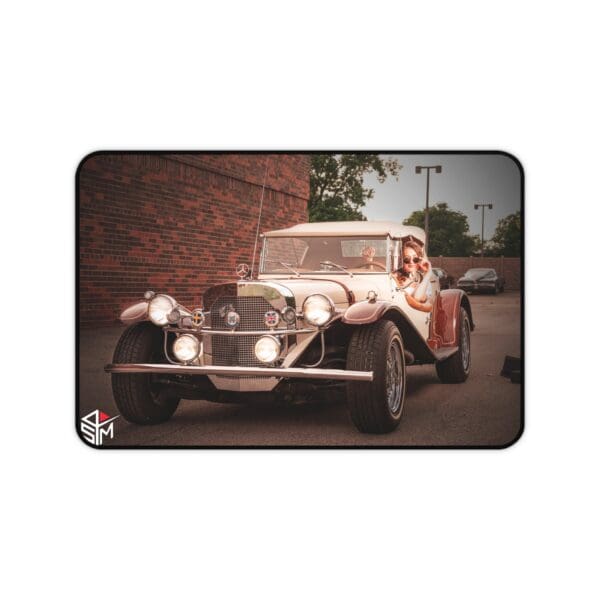 Vintage Car Desk Mat - Classic Automotive Design for Home or Office