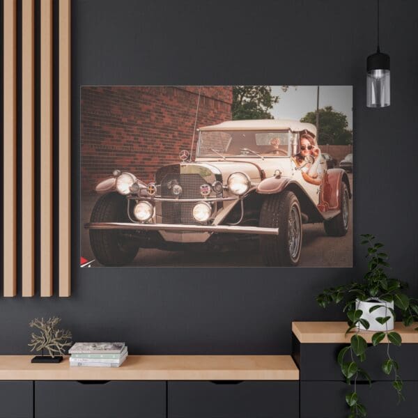 Vintage Car Matte Canvas Wall Art - Image 100