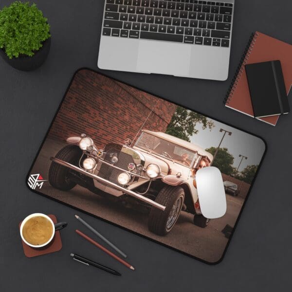 Vintage Car Desk Mat - Classic Automotive Design for Home or Office - Image 4