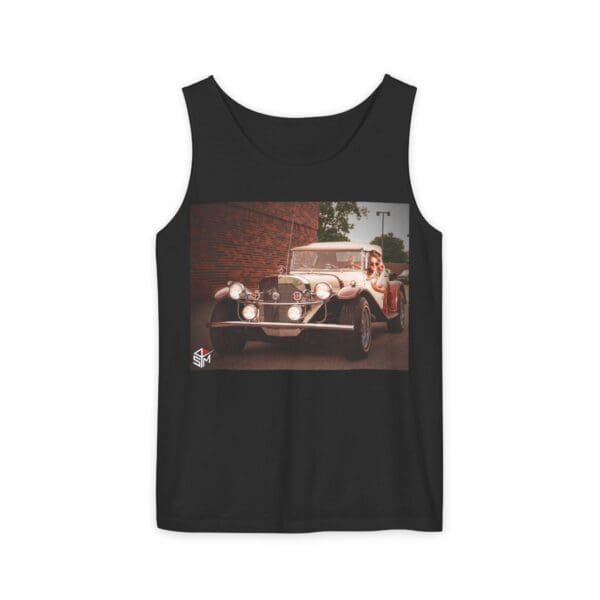 Classic Car Graphic Tank Top - Retro Vibe Unisex Apparel - Image 61