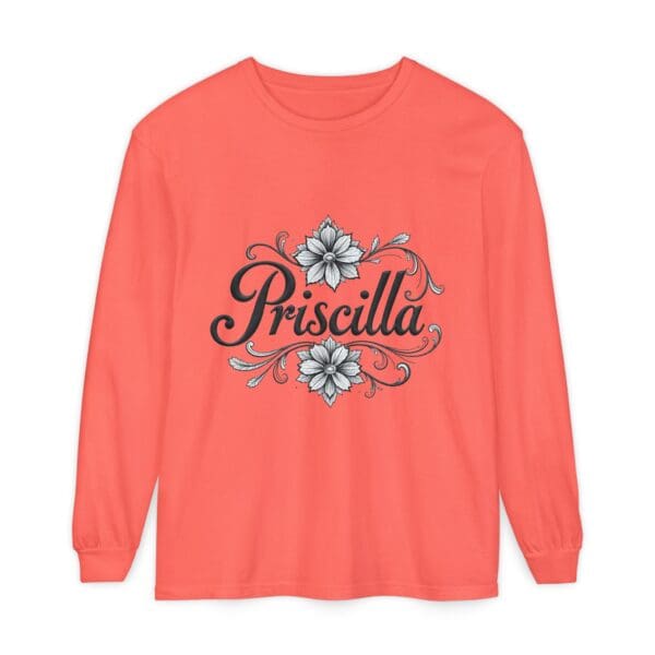 Priscilla Floral Long Sleeve T-Shirt for Women - Stylish & Comfortable - Image 9