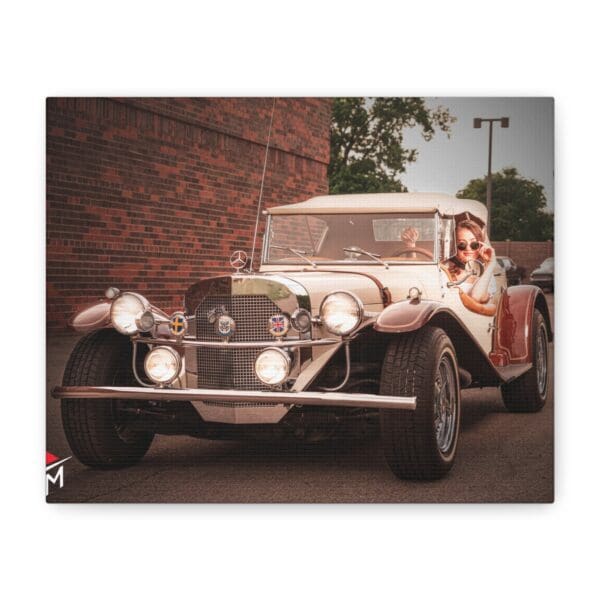 Vintage Car Matte Canvas Wall Art