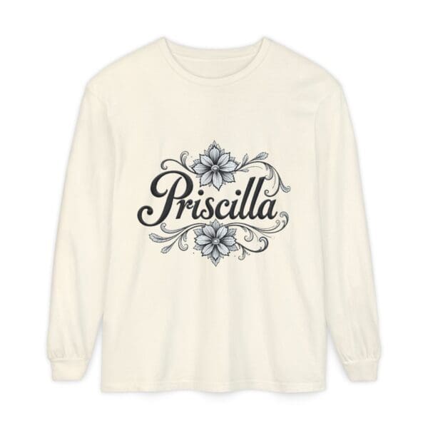 Priscilla Floral Long Sleeve T-Shirt for Women - Stylish & Comfortable - Image 17