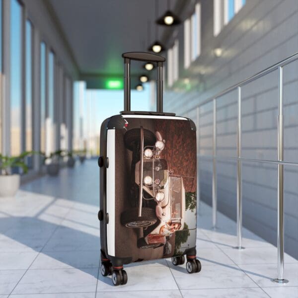 Vintage Car Design Suitcase - Travel in Style - Image 3
