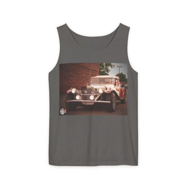 Classic Car Graphic Tank Top - Retro Vibe Unisex Apparel - Image 33