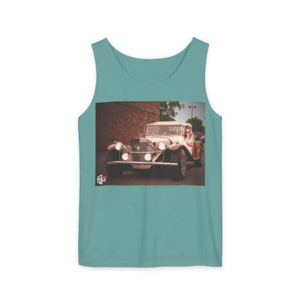 Classic Car Graphic Tank Top - Retro Vibe Unisex Apparel - Image 49