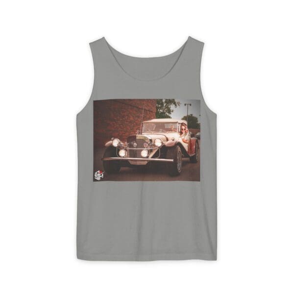 Classic Car Graphic Tank Top - Retro Vibe Unisex Apparel - Image 57